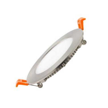 Producto de Placa LED 6W Circular SuperSlim Corte Ø 110 mm Silver