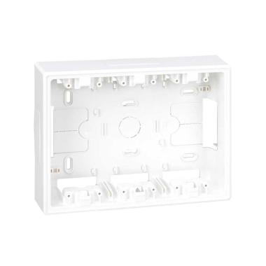 Produto de Base de caixa de parede de superfície para 3 elementos duplos branco SIMON 500 Cima 51050003-030