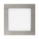 Produto de Placa LED 12W Quadrada SuperSlim Silver Corte 155x155 mm LIFUD