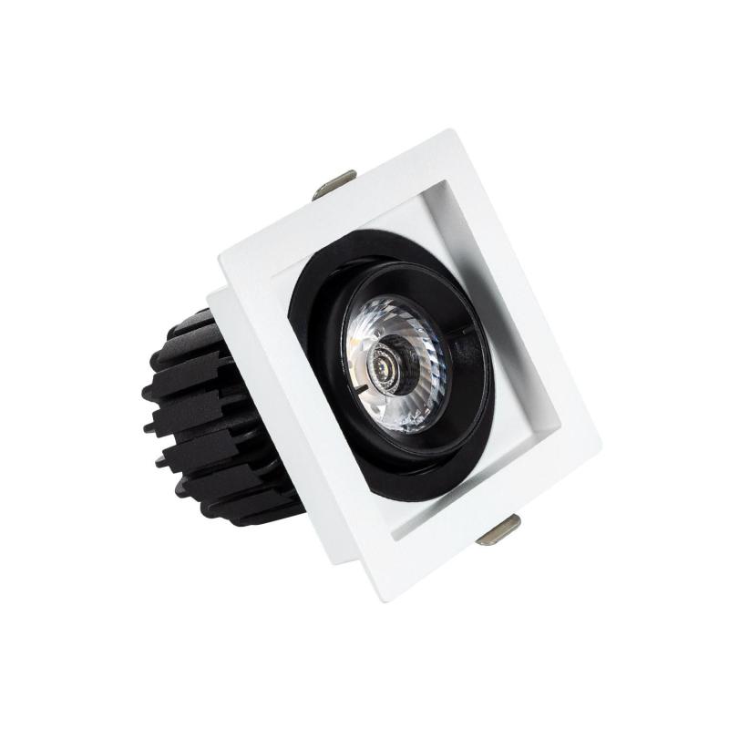 Producto de Foco Downlight LED 7W COB Direccionable 360º Cuadrado Corte 82x82 mm CRI90 Expert Color No Flicker