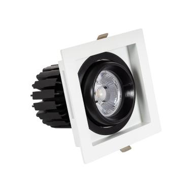 Producto de Foco Downlight LED 12W COB Direccionable 360º Cuadrado Corte 100x100 mm CRI90 Expert Color  No Flicker
