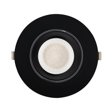 Producto de Downlight LED 48W Circular Direccionable OSRAM CCT 120 lm/W LIFUD Corte Ø 175 mm Negro