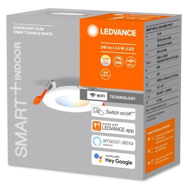 Produto de Downlight LED 4.5W Smart+ WiFi Ø85 mm Slim ORBIS LEDVANCE 4058075573239   