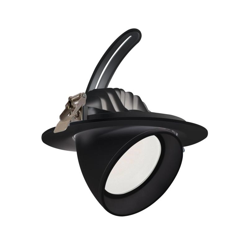 Producto de Downlight LED 60W Circular Direccionable OSRAM 120 lm/W LIFUD Corte Ø 200 mm Negro