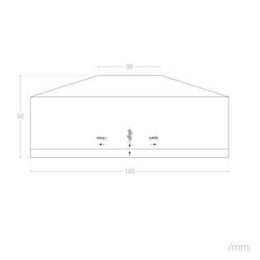 Produto de Luz de Emergência LED Superfície 120lm Permanente/Não Permanente Circular