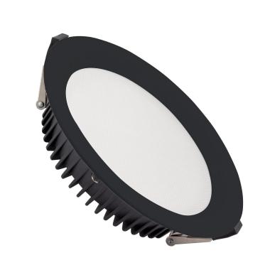 Producto de Downlight LED 24W Circular SAMSUNG Aero 130 lm/W Microprismático LIFUD Corte Ø 200 mm Negro