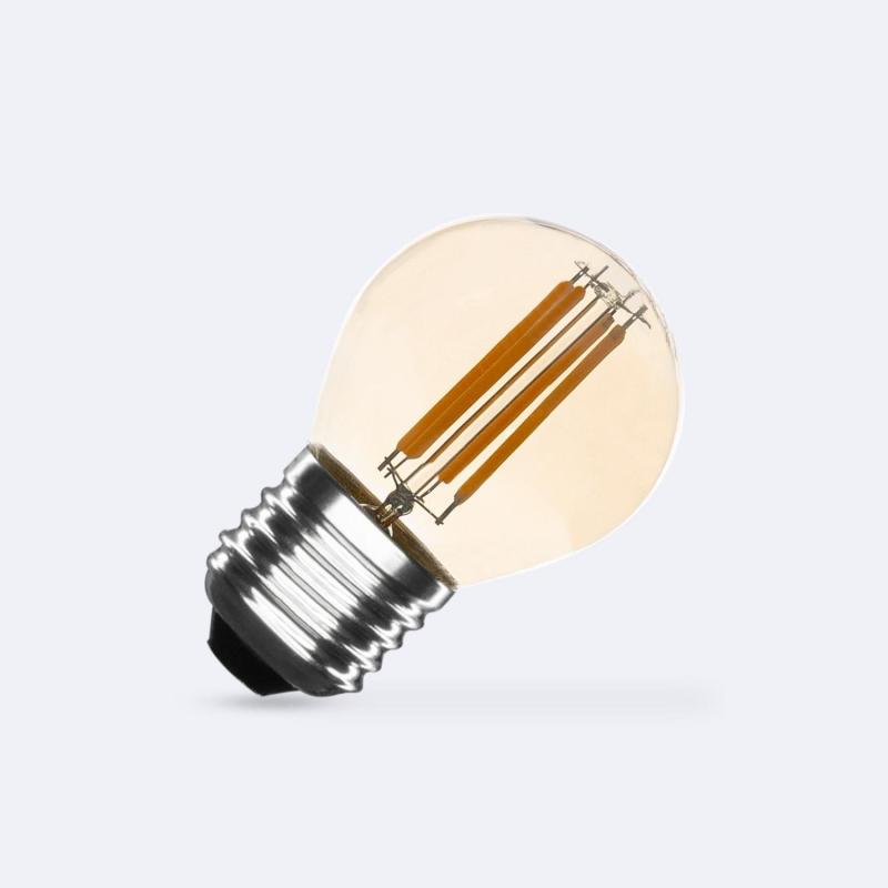 Produto de Lâmpada Filamento LED E27  4W 470 lm Regulável G45 Gold