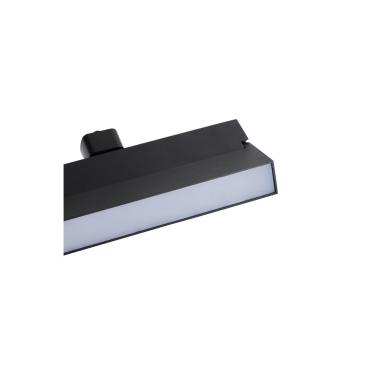 Producto de Foco Carril Lineal LED Trifásico 24W Regulable TRIAC CCT Seleccionable No Flicker Elegant Negro
