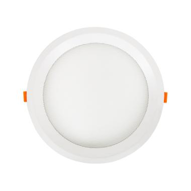 Produto de Placa LED 20W CCT Seleccionável Circular Slim Microprismático (UGR17) LIFUD Corte Ø 205 mm 