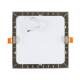 Producto de Placa LED 12W Cuadrada SuperSlim Corte 155x155 mm Silver