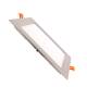 Produto de Placa LED Quadrada SuperSlim 15W Prata Corte 180x180 mm