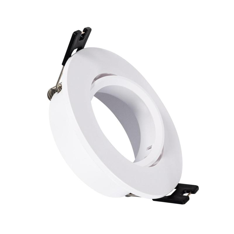 Produto de Aro Downlight Circular Inclinável para Lâmpadas LED GU10 / GU5.3 Corte Ø 75 mm