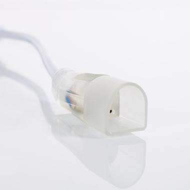 Producto de Cable Conector Neón LED 7.5 W/m Monocolor 220V AC 120 LED/m Semicircular 180º IP67 a Medida Corte cada 100 cm