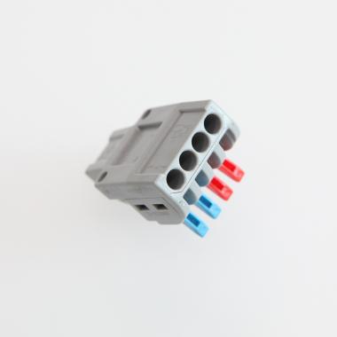 Producto de Pack 5 Conectores Rápidos 4 Entradas y 2 Salidas SPL-42 para Cable Eléctrico de 0.08-4mm²