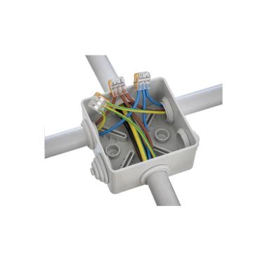 Produto de Pack 20 Conectores Rápidos 2 Entradas para Cabo Eléctrico 0.08-4 mm² 
