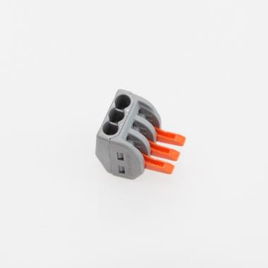 Producto de Pack 20 Conectores Rápidos 3 Entradas PCT-213 para Cable Eléctrico de 0.08-4mm²