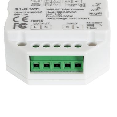 Producto de Regulador LED WiFi TRIAC RF Compatible con Pulsador