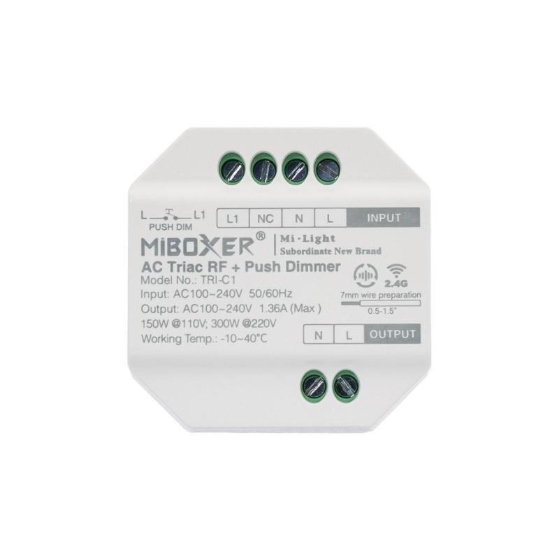 Produto de Regulador LED TRIAC RF Compatível com Pulsador MiBoxer TRI-C1