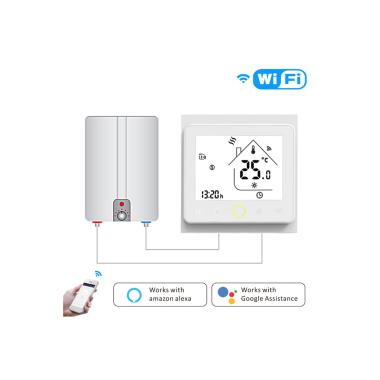 Producto de Termostato WiFi Programable Blanco Para Calefacción