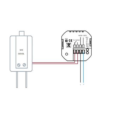 Produto de Termóstato WiFi Programável para Aquecimento