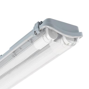 Producto de Pantalla Estanca LED con dos Tubos LED 150 cm IP65 Conexión un Lateral