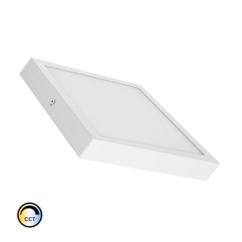 Produto de Plafón LED 18W Quadrado Superslim CCT Seleccionável 205x205 mm