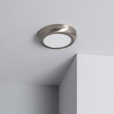 Produto de Plafón LED 12W Circular Metal  Ø175 mm Design Silver