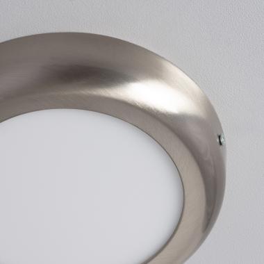 Produto de Plafón LED 12W Circular Metal  Ø175 mm Design Silver