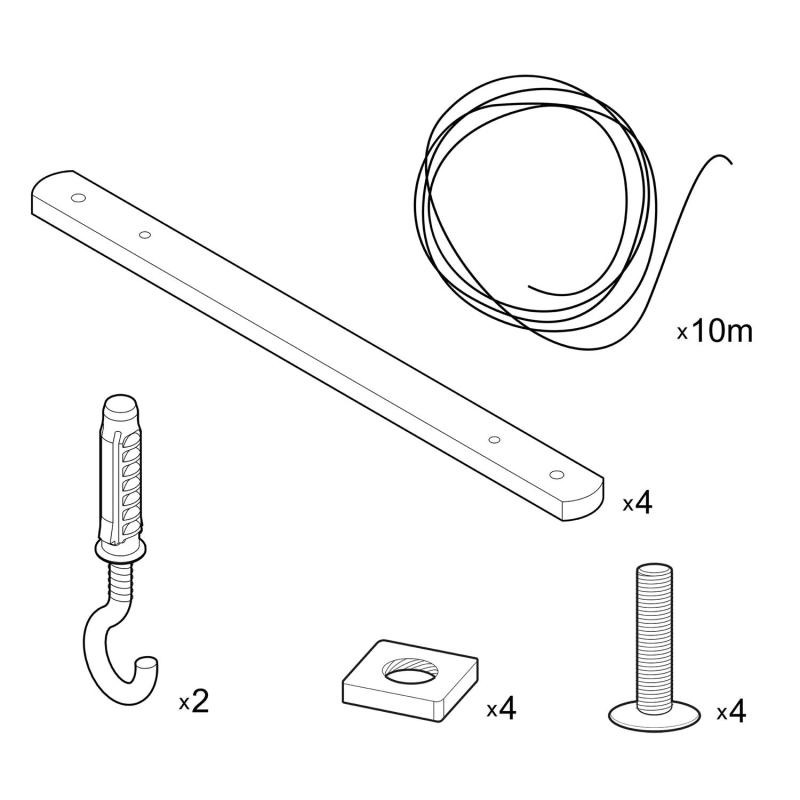 Producto de Soporte de Techo Zigh-Zagh para Lámparas Colgantes Creative-Cables Modelo ZIGH-ZAGH01