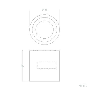 Produto de Aplique de Tecto LED Cosmos Ceiling 12W IP65 LEDS-C4 15-9790-14-CL