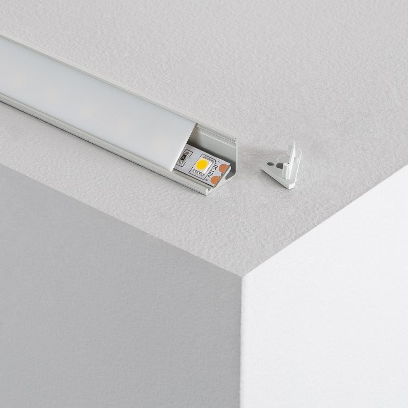 Producto de Perfil de Aluminio Esquina Dos Proyecciones 1m para Tiras LED hasta 8 mm