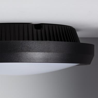 Produto de Plafon de Teto Circular para Exterior Ø300mm IP65 Curio Preto