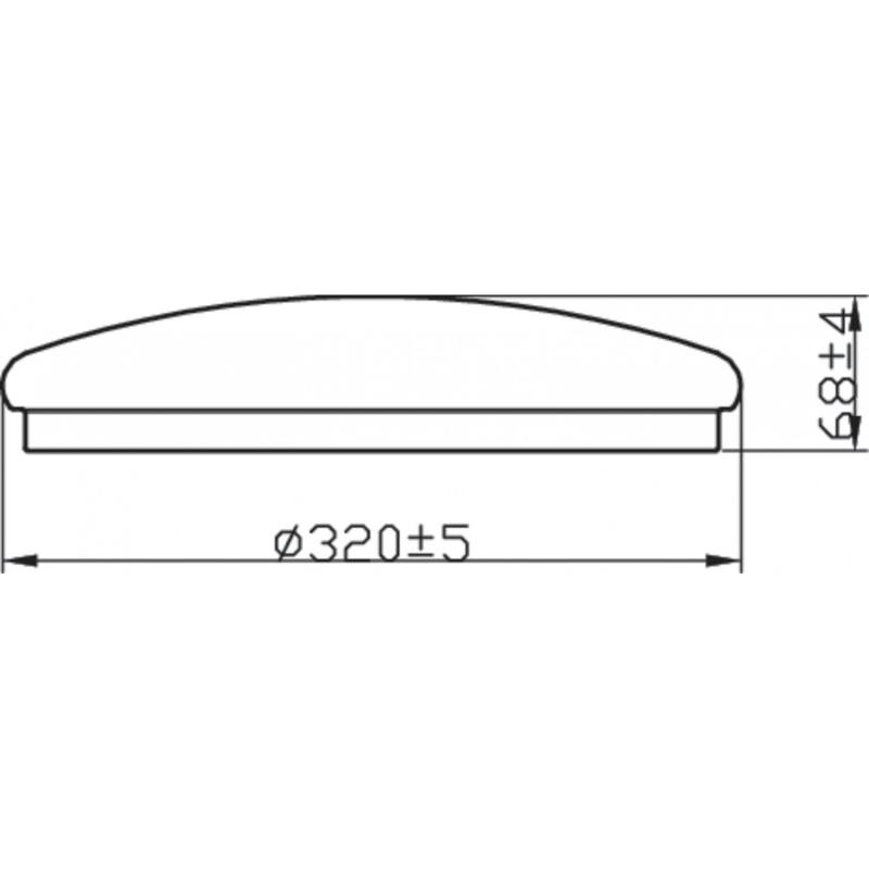 Produto de Plafón LED 17W IP44 PHILIPS Canopus 