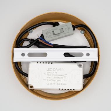 Producto de Plafón LED 6W Circular Aluminio Slim Ø110 mm CCT Seleccionable Galán SwitchDimm