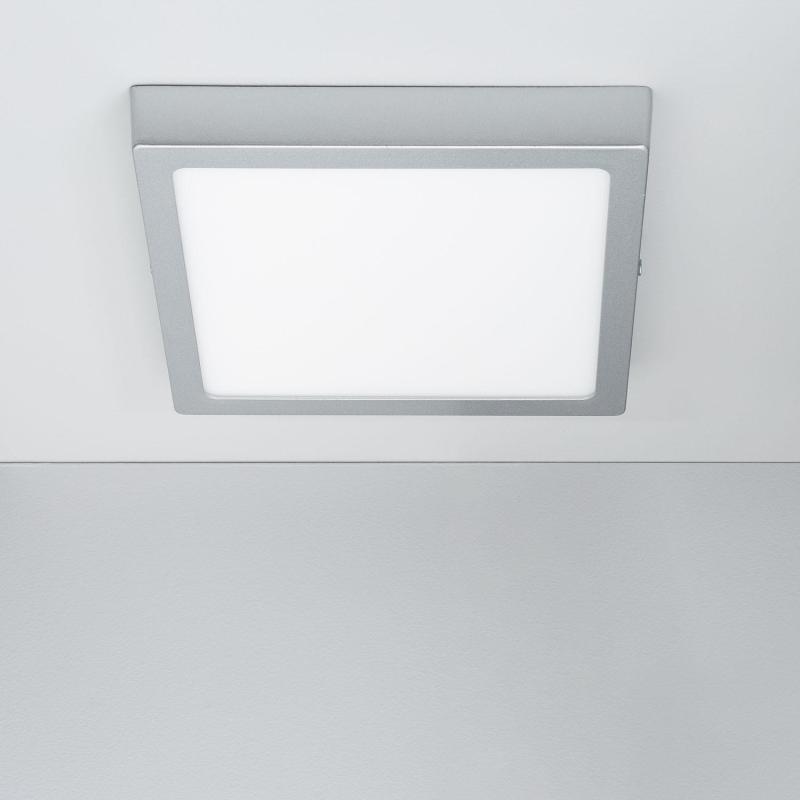 Producto de Plafón LED 18W Cuadrado Aluminio 210x210 mm Slim CCT Seleccionable Galán SwitchDimm