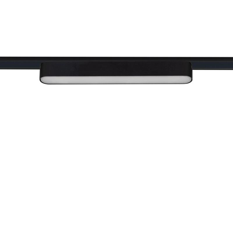 Produto de Foco Carril Linear LED Magnético 25mm SuperSlim 12W 48V Preto 222mm 