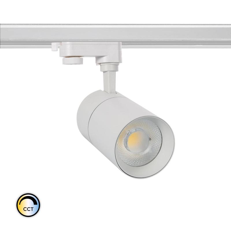 Produto de Foco LED New Mallet 30W Regulável No Flicker CCT Seleccionáve para Carril Trifásico (UGR 15)