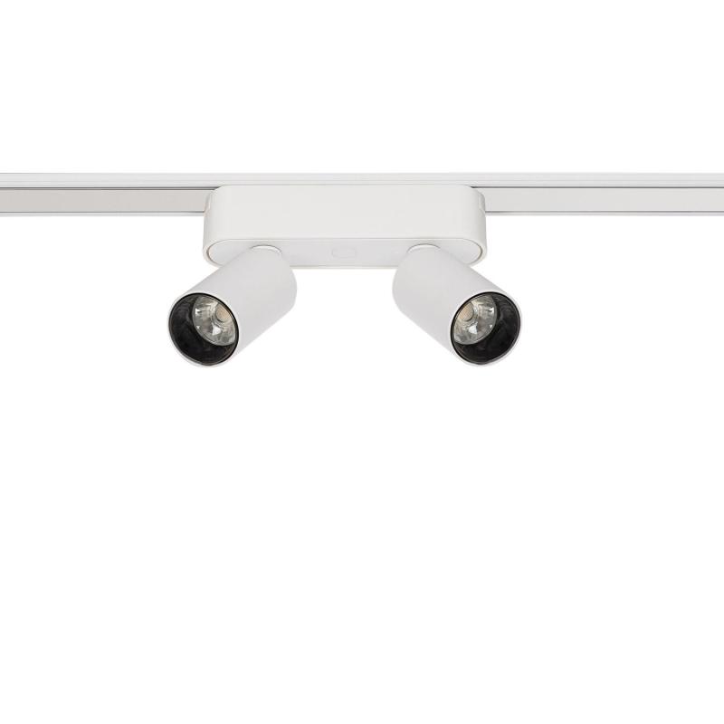 Producto de Foco Carril LED Magnético 25mm SuperSlim Doble 10W 48V Blanco