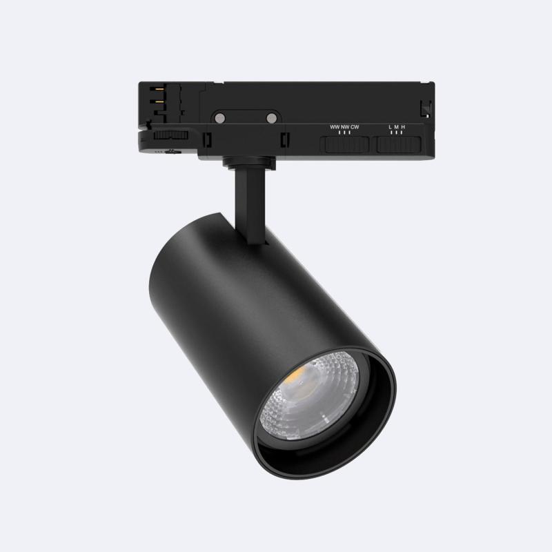 Producto de Foco Carril LED Trifásico 40W Fasano Regulable Negro