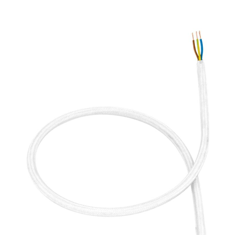 Producto de Cable Textil Eléctrico Blanco