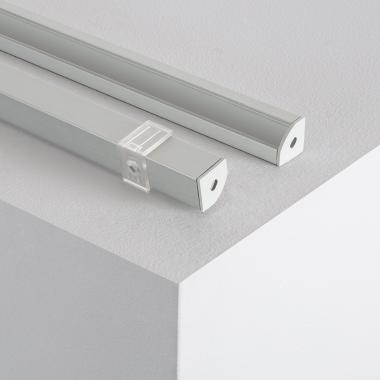 Produto de Perfil de Aluminio para Esquinas Plano 1m para Fita LED Até 10 mm 