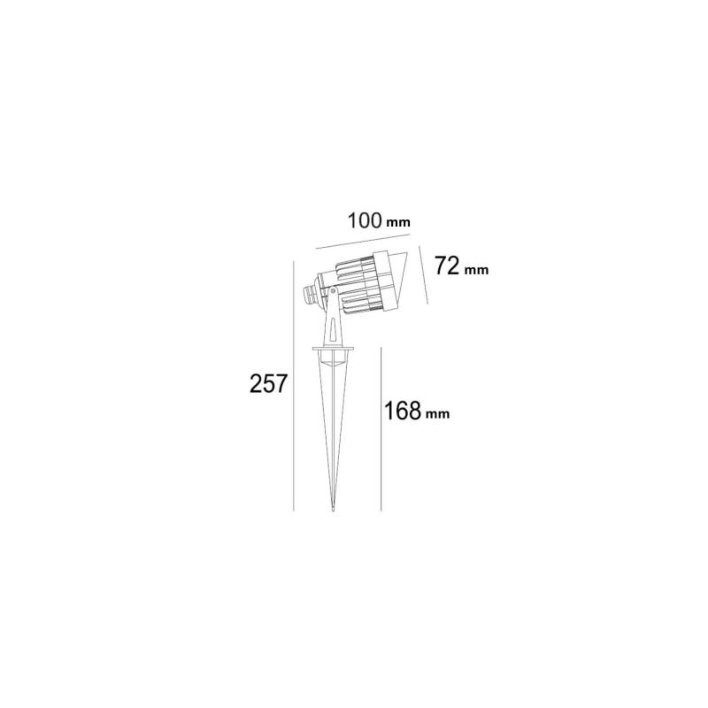 Producto de Foco Exterior LED 6W con Pincho Palm EasyFit 12V