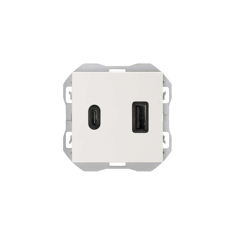Produto de Carregador Duplo Smartcharge USB + TIPO C  SIMON 270 20000296