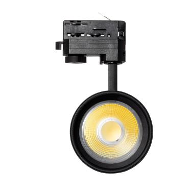 Produto de Foco LED New D'Angelo Preto 30W CCT LIFUD com Óptica Variável para Carril Trifásico