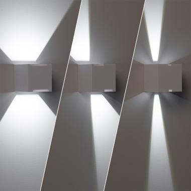 Producto de Aplique de Pared Exterior LED 6W Iluminación Doble Cara New Eros Blanco
