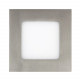 Placa LED Quadrada SuperSlim 6W Moldura Prata