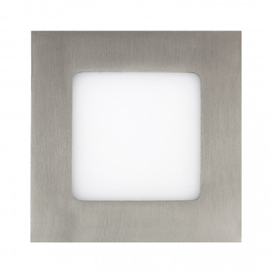 Produto de Placa LED Quadrada SuperSlim 6W Prata Corte 105x105mm