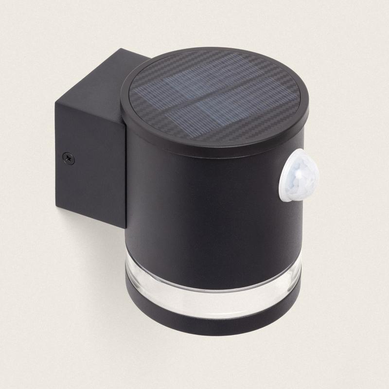 Produto de Aplique de Parede Exterior Solar LED 1W Alumínio com Sensor de Movimento Draco