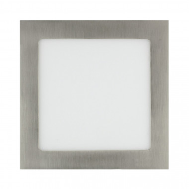 Producto de Placa LED 15W Cuadrada SuperSlim Silver Corte 180x180 mm