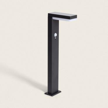 Baliza de Pé Exterior Solar LED 2W 50cm Alumínio com Sensor de Movimento Goran Preto